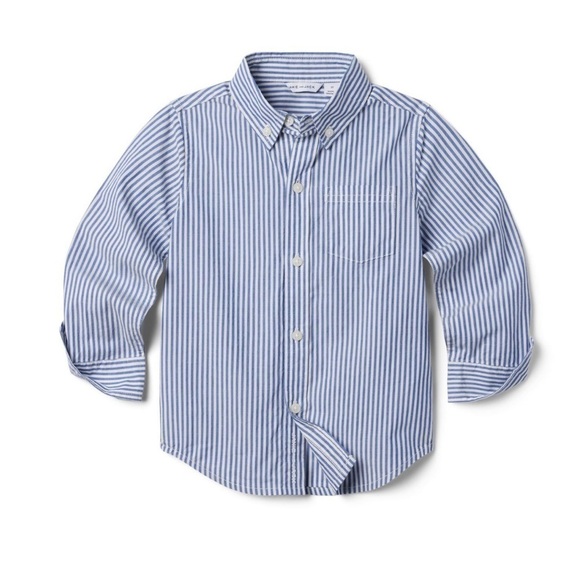 Janie and Jack Other - STRIPED POPLIN SHIRT